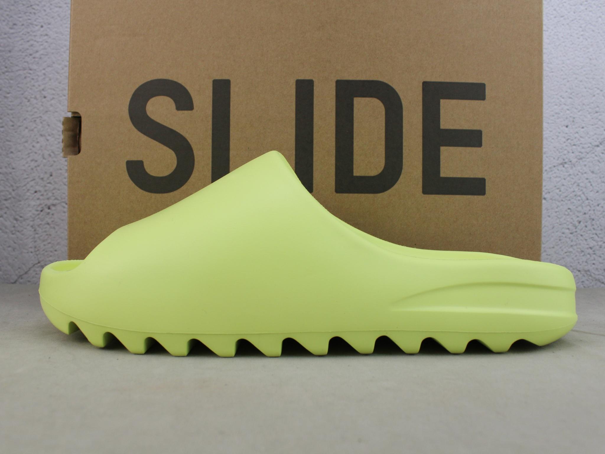 Free Shipping Yeezy Slide Glow Green GX6138